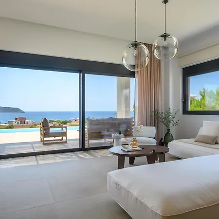 Nobus - Luxury With Private Pool, Sea View & Sunset * Marathopoli