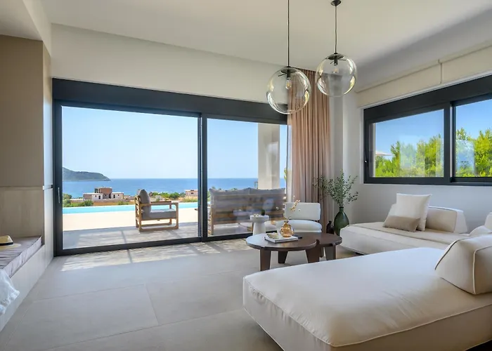 Nobus - Luxury With Private Pool, Sea View & Sunset * Marathopoli