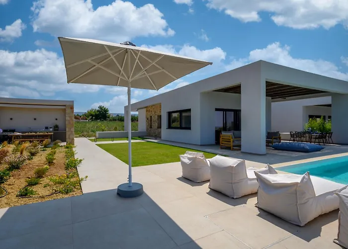 Nobus - Luxury With Private Pool, Sea View & Sunset * Marathopoli