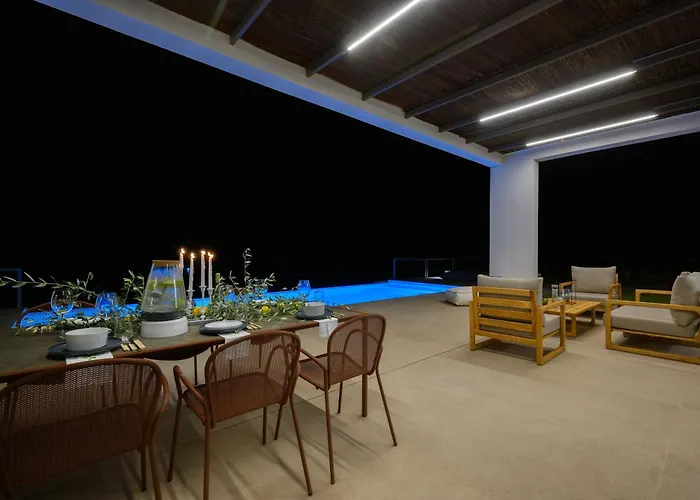 Nobus - Luxury With Private Pool, Sea View & Sunset Marathopoli