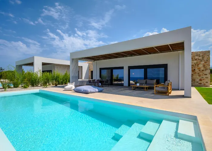 Nobus - Luxury With Private Pool, Sea View & Sunset * Marathopoli