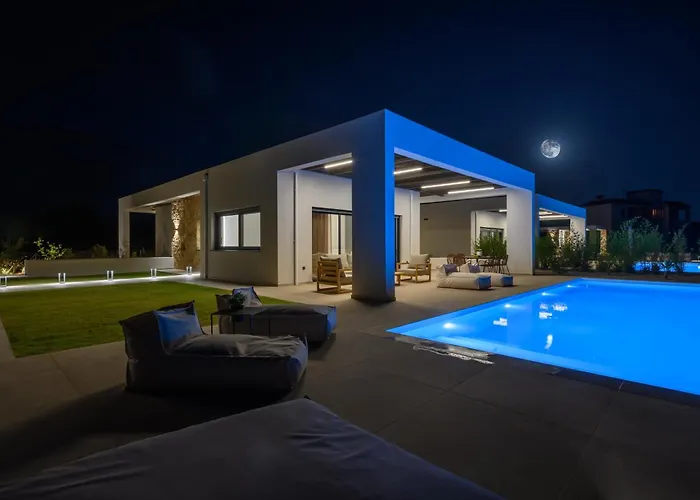 Βίλα Nobus - Luxury With Private Pool, Sea View & Sunset *