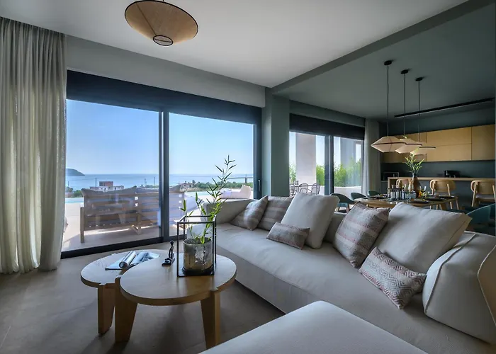 Nobus - Luxury With Private Pool, Sea View & Sunset * Marathópoli